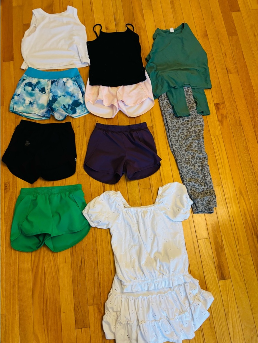 all in motion Green, Black, Purple, Blue & Tie-Dye Kids Shorts Assortment